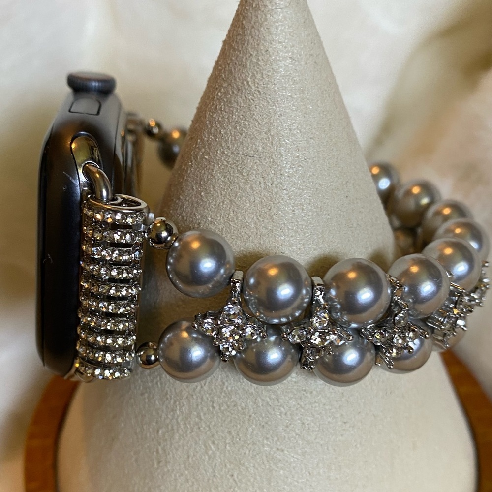 Posh Tech Faux Pearl iWatch Band 42-44 #149